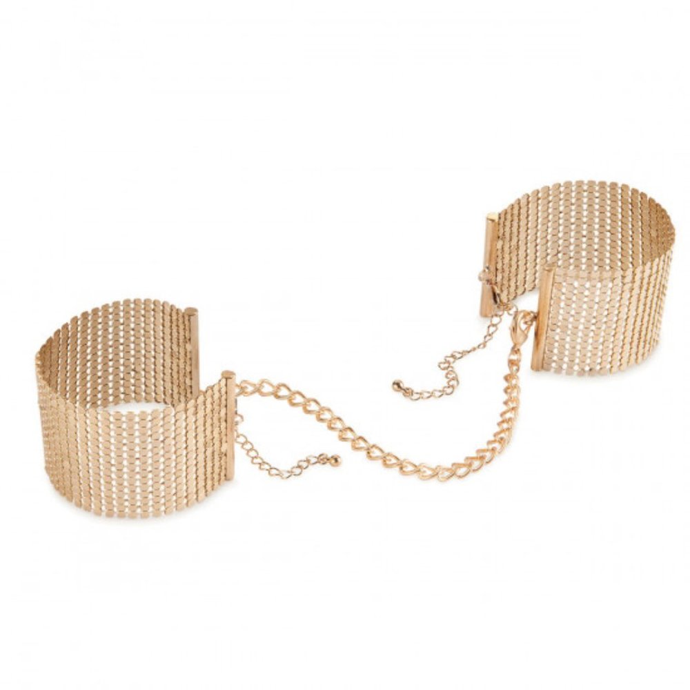 Desir Metallique Mesh Handcuffs - Gold